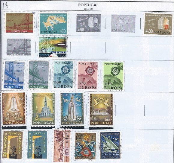 PORTUGAL 1958-1972 198 STAMPS SCV $59.00++