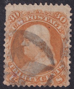 #71 Used, Ave-F, Couple short perfs (CV $250 - ID34904) - Joseph Luft