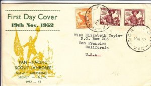 1952, Pan-Pacific Scout Jamboree, Sydney, Victoria, Australia, FDC (32461)