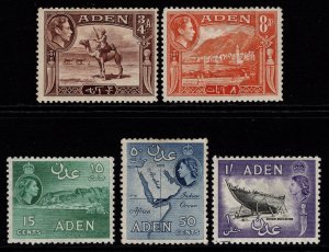 Aden 1939-53 George VI / Elizabeth II issues, various [Unused]