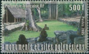 French Polynesia 2005 Sc#906,SG1013 500f Marae, Windward Island FU