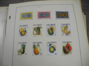 CUBA, 100s & 100s of Stamps mostly hinged on Scott pages