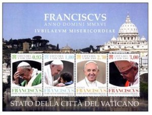 2016 - VATICAN -  Sc. 1620a sheet - MNH**