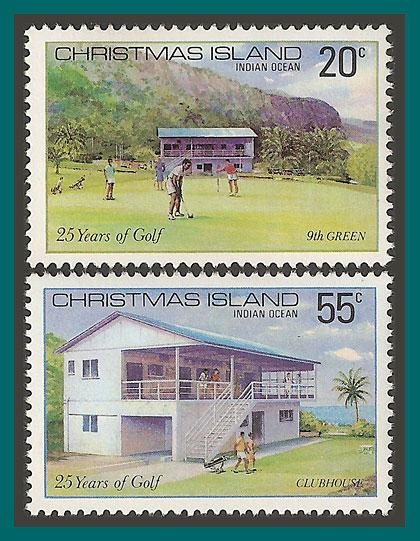 Christmas Island 1980 Golf Club, MNH  93-94,SG120-SG121