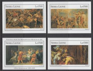 Sierra Leone Sc 1869-1876 MNH. 1996 World Famous Paintings at the Metropolitan