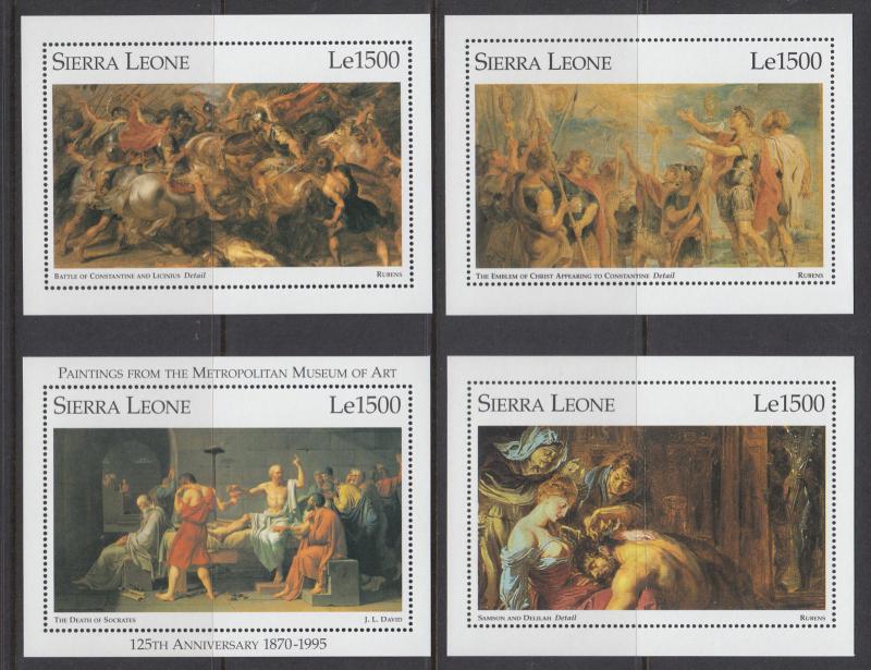 Sierra Leone Sc 1869-1876 MNH. 1996 World Famous Paintings at the Metropolitan