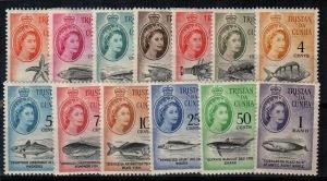 Tristan da Cunha Scott 42-54 Mint hinged (Catalog Value $86.00)