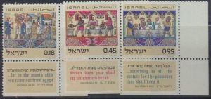 ISRAEL 1972 PASSOVER SG521/3  MNH