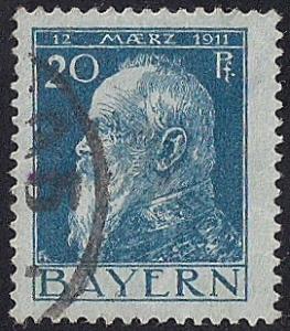 Bavaria #80 20 PF Prince Regent Luitpold Stamp used VF