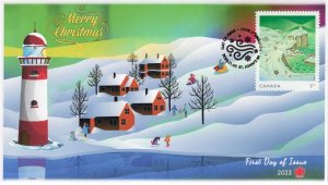 CA23-044, 2023, Christmas, First Day of Issue, Pictorial Postmark, $2.71-rate, S