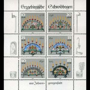 DDR #2578 MNH M/S CV$2.00 Ore Mountain Chandeliers