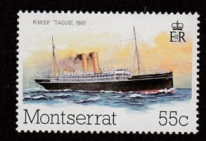 Montserrat # 539, Ship Tagus, NH