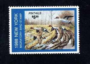 US New York Duck #4, VF, Mint (NH), Pintail Ducks, CV $9.00 ....6781527