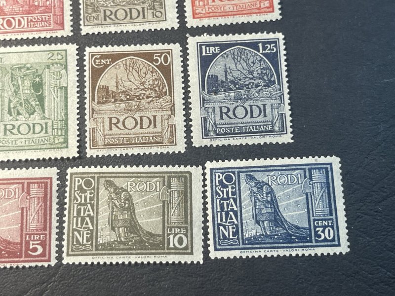 ITALY/RHODES # 15-23--MINT/HINGED----COMPLETE SET----1929