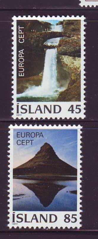 Iceland Sc 490-1 1977 Europa stamp set mint NH