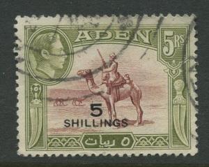 STAMP STATION PERTH Aden #45 - KGVI Definitive Overprint 1951  Used  CV$12.00.