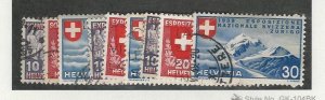 Switzerland, Postage Stamp, #247-255 Used, 1939