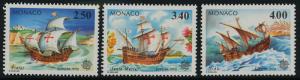 Monaco 1814-6 MNH EUROPA, Ships, Christopher Columbus