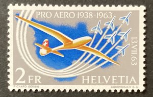 Switzerland 1963 #c46, Glider & Jets, MNH.