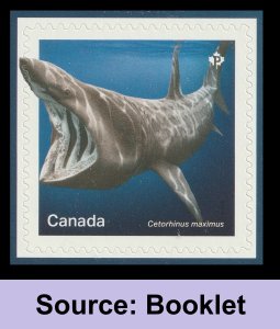 Canada 3106-3110 Sharks P set 5 B (from booklet) MNH 2018