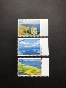 China stamps 2002-16, Scott # 3218-20 The Qinghai Lake Set 3 MNH stamps