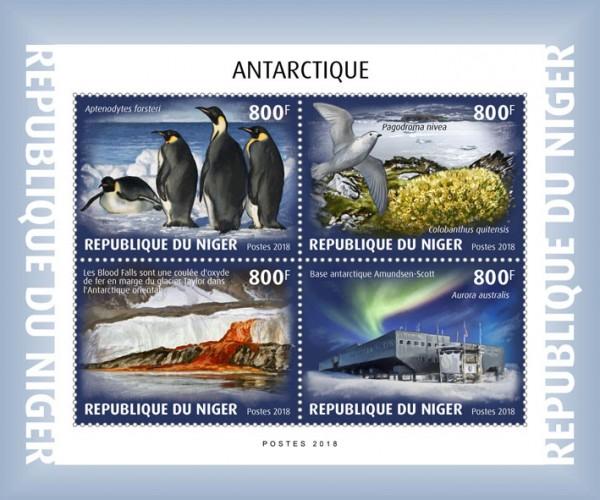 NIGER - 2018 - Antarctica - Perf 4v Sheet - M N H