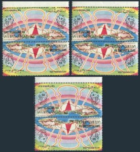 Libya 231-233 tete-beche, MNH. Mi 128-129. Tripoli Fair Gateway of Africa, 1963.