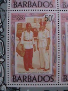 ​BARBADOS-1980-SC#533-LONDON'80 INTERNATIONAL STAMP SHOW MNH-S/S-VERY FINE