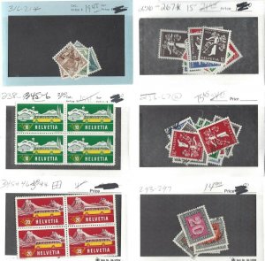Switzerland Early Collection on 102 cards CV $3300++