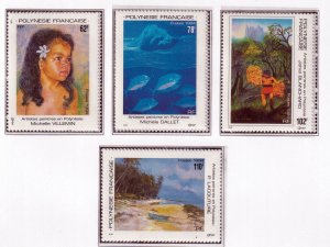 French Polynesia 1994  - Painting    - MNH set  # 649-652