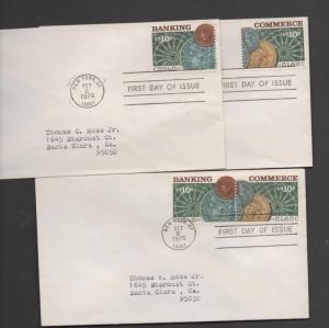 SCOTT #  1577-1578  singles & 1577-1578 pair    3  First Day Covers