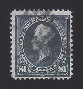 US #276 1895 Black Type I WMK 191 Perf 12 Used F-VF Scv $100