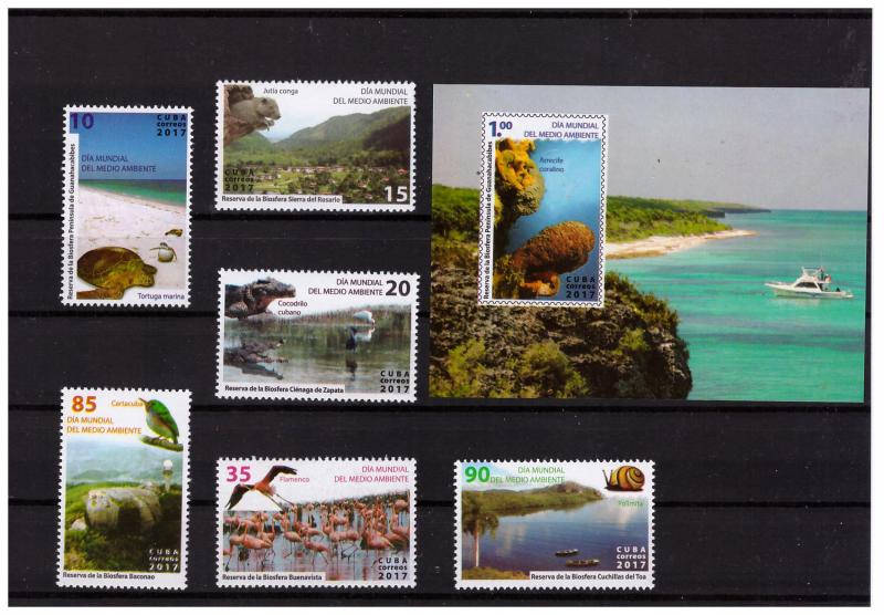 2017 World Environment Day 6 values+s/s MNH