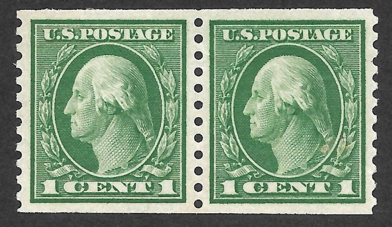 Doyle's_Stamps: MvLH 1914 GEM Coil Pair, Scott #443*