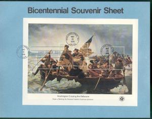 US USA Sc# SP413 - SP416 1686 - 1689 Set4 FDC Souvenir Page