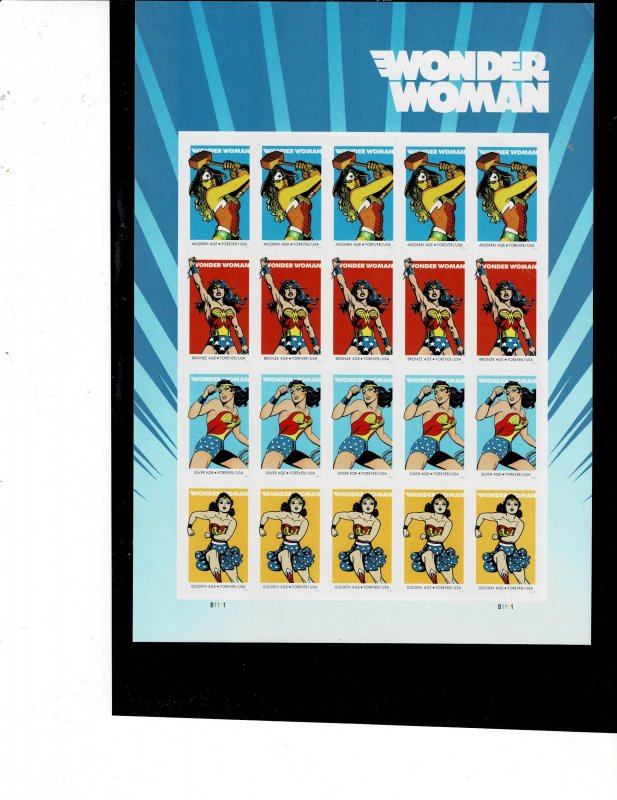 Wonder Woman Forever US Postage Sheet #5149-52 VF MNH