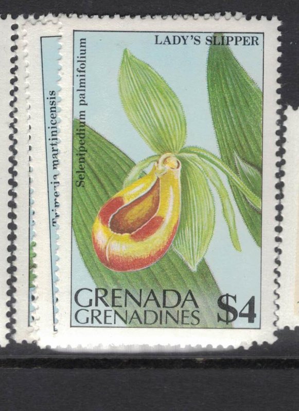 Grenada Grenadines Flowers SC 575-8 MNH (4fdg) 