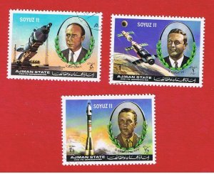 Ajman  VF used   Space   Soyuz ll   Free S/H