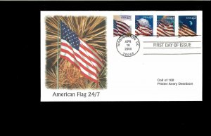 2008 FDC American Flags Washington DC