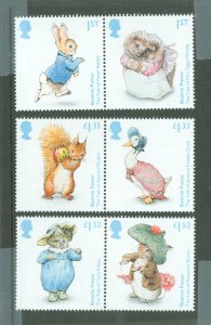 Great Britain #3522a-3526a  Single (Complete Set)