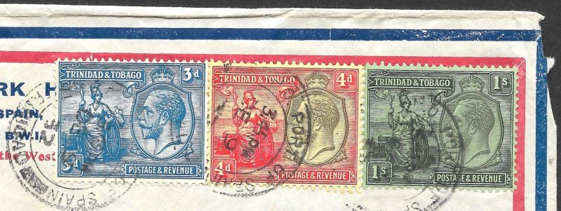 Doyle's_Stamps: 1932 Trinidad & Tobago Queens Park Hotel Cover