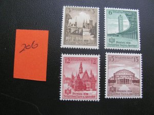 Germany 1938 MNH SC 486-489 SET VF/XF 16 EUROS (206) NEW COLLECTION