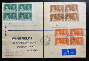 1937 Trinidad & Tobago First Day Oversized cover Coronation king George VI KGVI