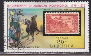 Liberia 707 American Revolution Bicentennial 1975