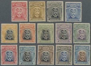 MOMEN: RHODESIA 1913-21 MINT OG H LOT #60690