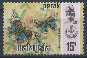 Perak 1977 - 15c Butterfly Photo - SG182 used