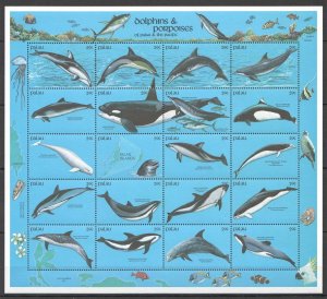Ft300 Palau Dolphins & Porpoises Marine Life Fauna #444-463 Big Sh Mnh