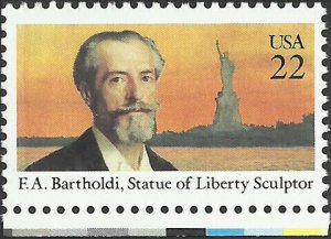 # 2147 MINT NEVER HINGED ( MNH ) FREDERIC AUGUSTE BARTHOLDI