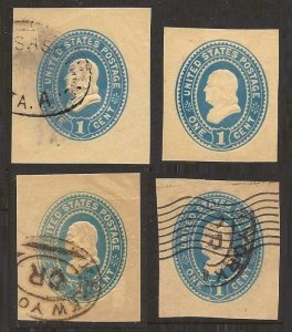 United States Cut Square U300, U301, U303, U304