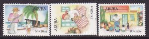 Aruba-Sc#B56-8- id5-unused NH semi-postal set-Child Welfare-1999-